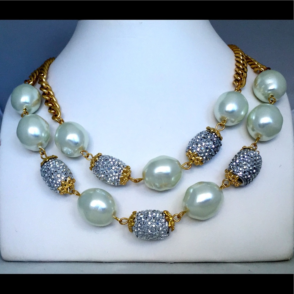 ✅LAYERED PEARL NECKLACE