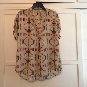 Uniquely printed blouse!