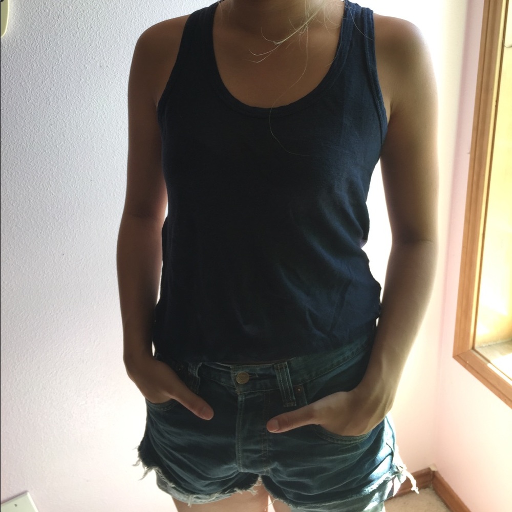 Stripped J.crew tank top