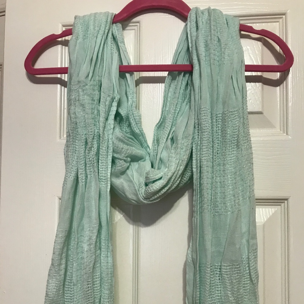 Teal scarf