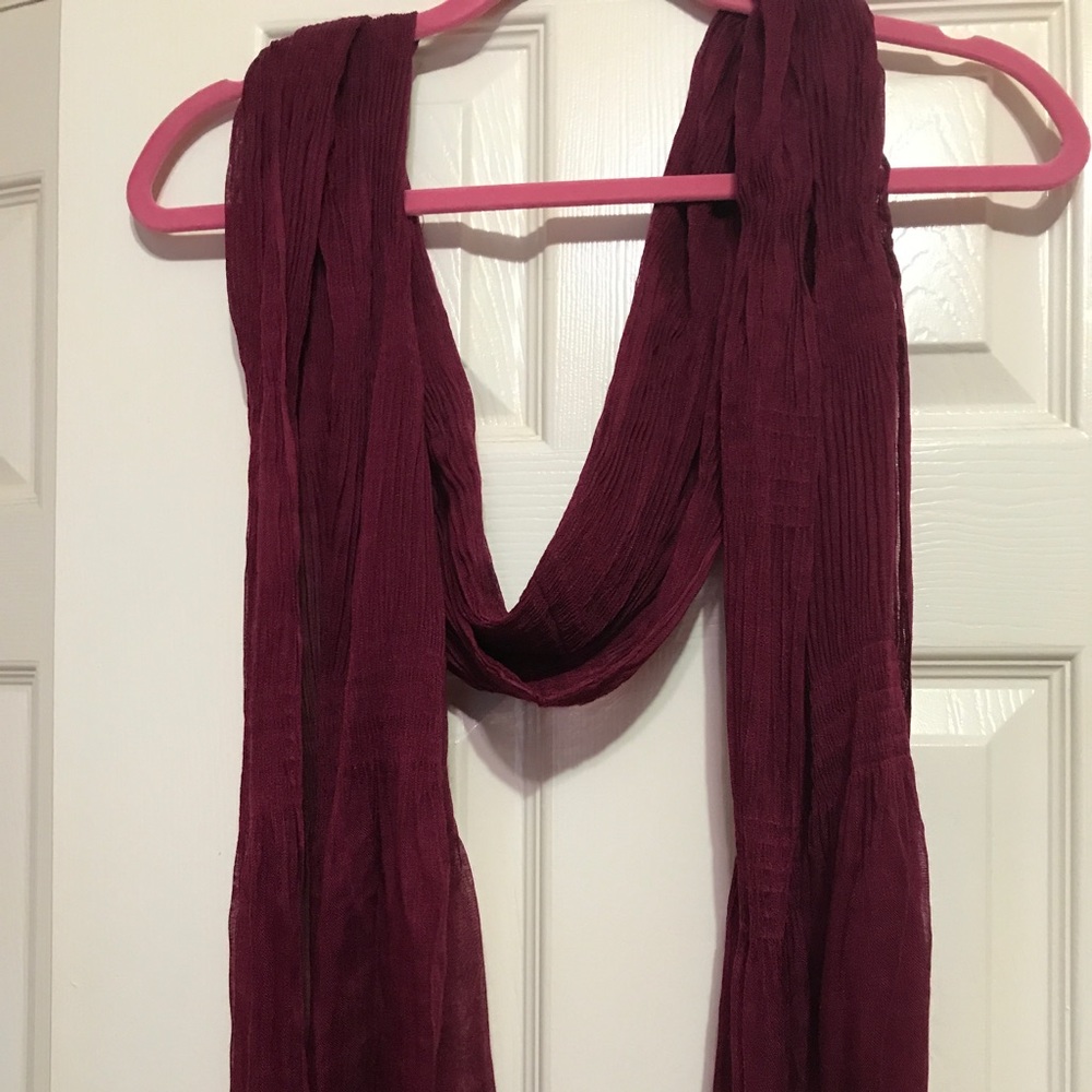 Burgundy scarf