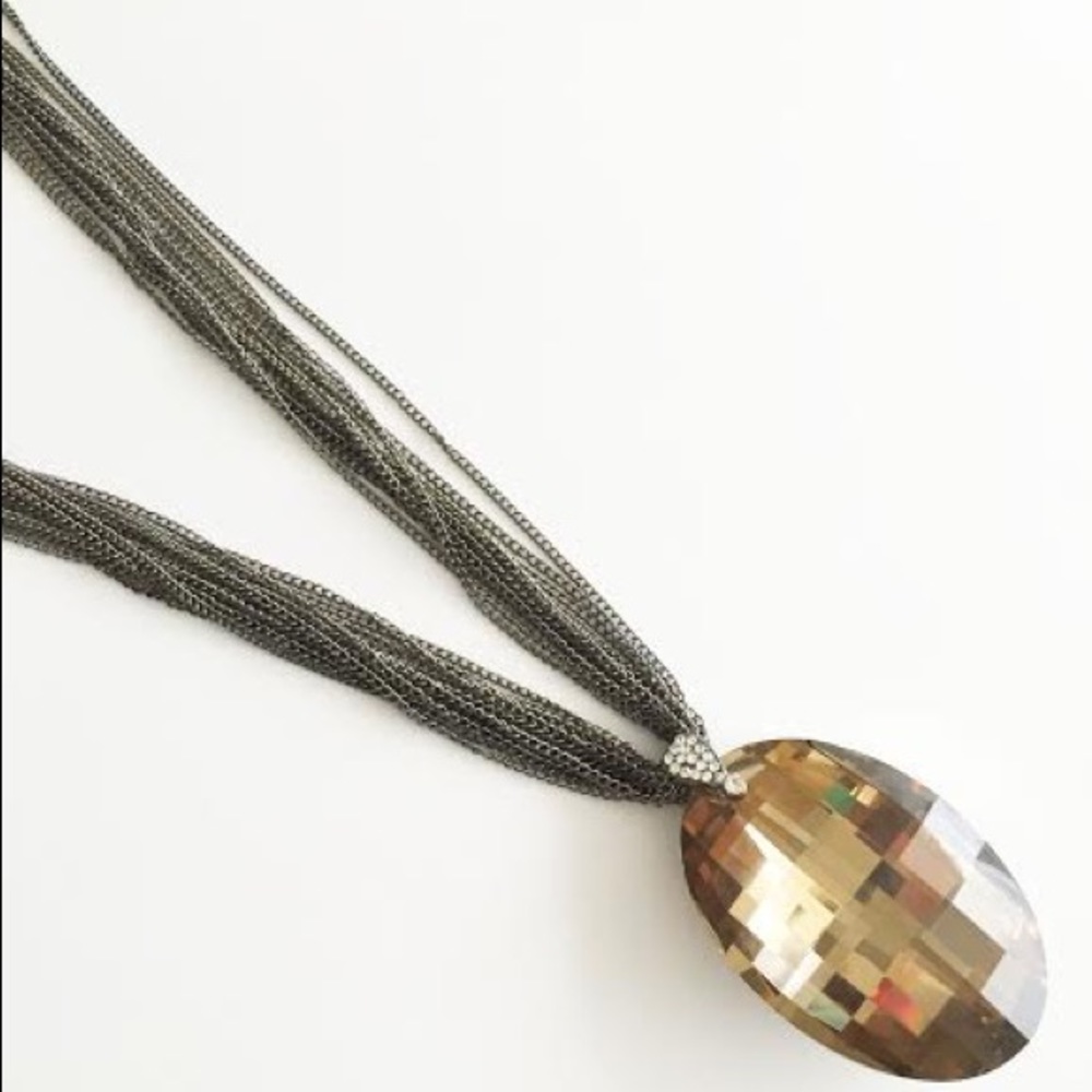✅FACETED STONE PENDANT