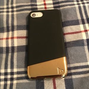 MVMT Gold &a Black iPhone 7 phone case
