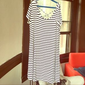 Socialite Black and White Dress