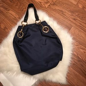 New JPK Paris 75 hobo large blue shoulder purse