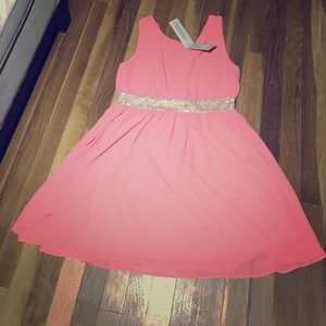 Francesca's Collection Large Coral Pink Dress