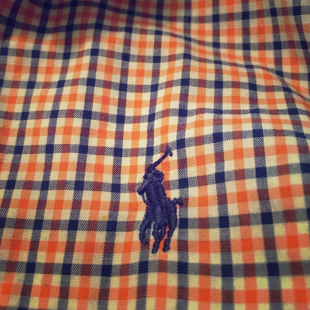 Long sleeve polo button down