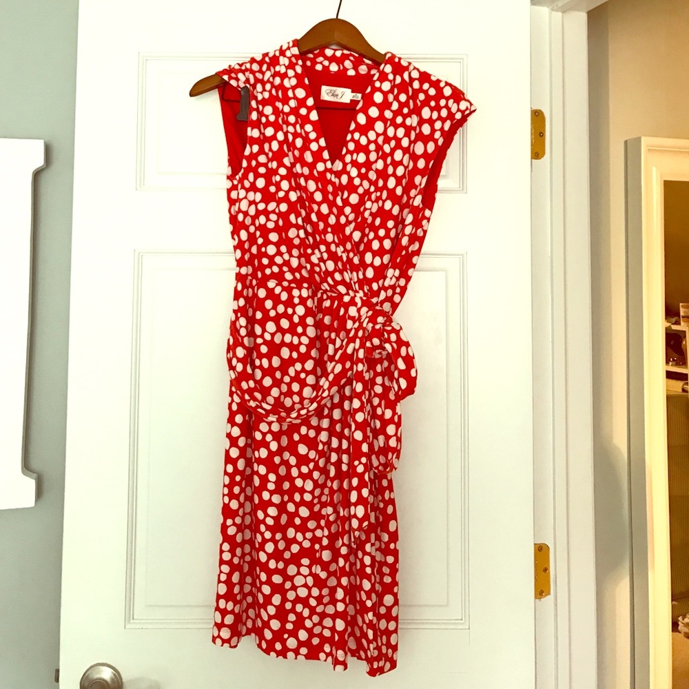EUC Eliza J faux wrap dress