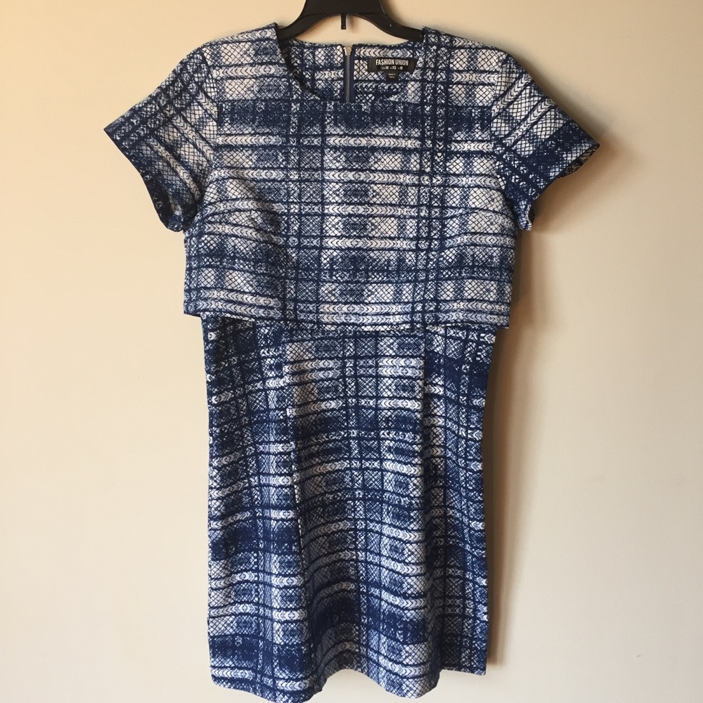 ASOS Fashion Union Tiered Short Sleeve Dress XS 4