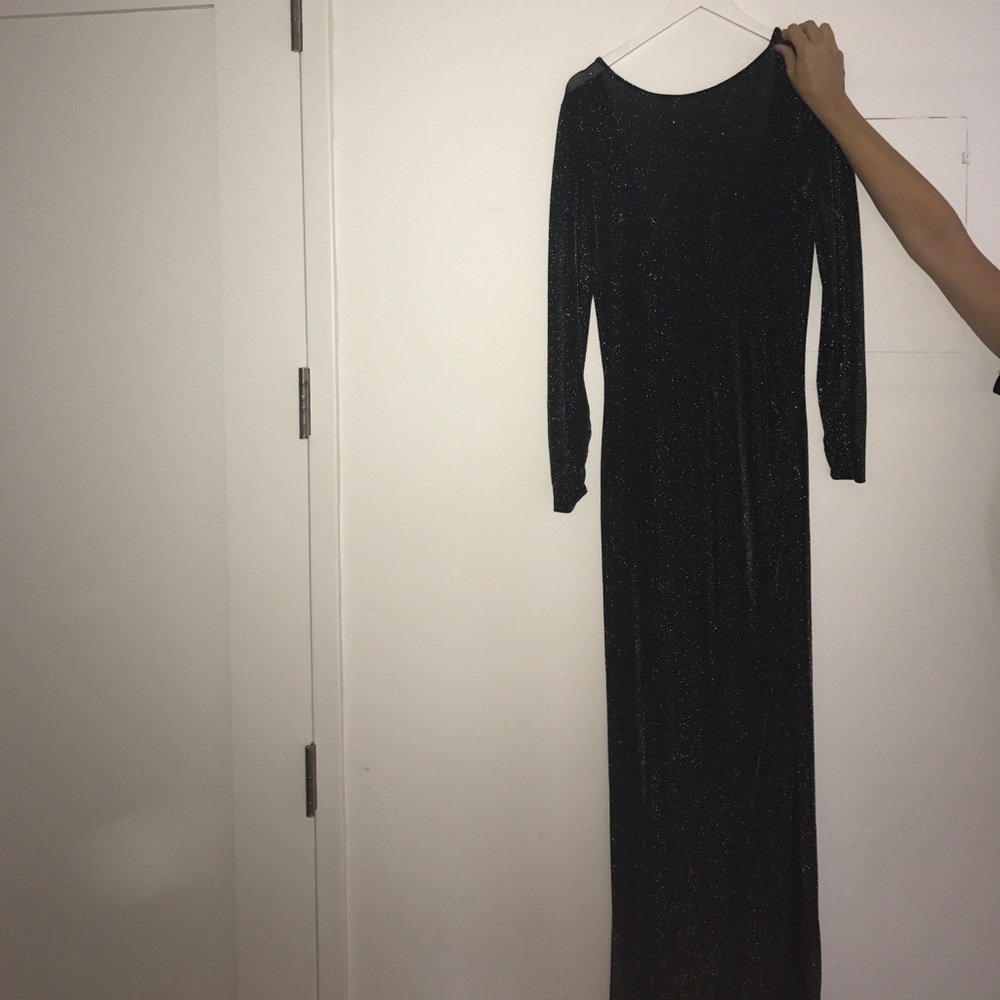 Long black Glitter dress