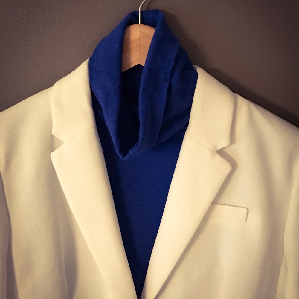 J.Crew Royal Blue Tissue Turtleneck 🐢