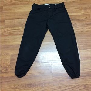 Ladies Large Black Softball Pants