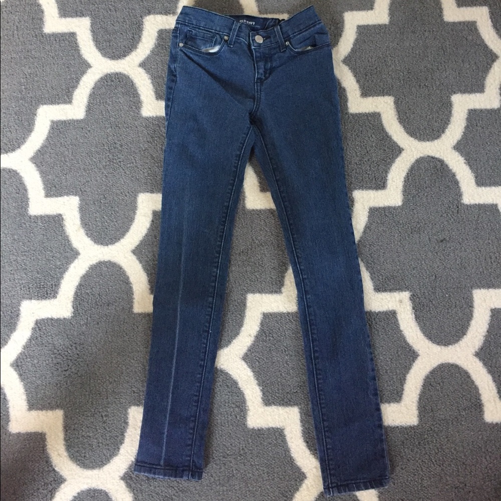 Girls Old Navy Super Skinny Dark Jeans