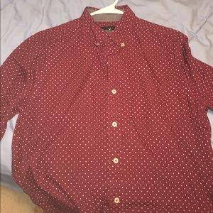 Maroon American Eagle button down