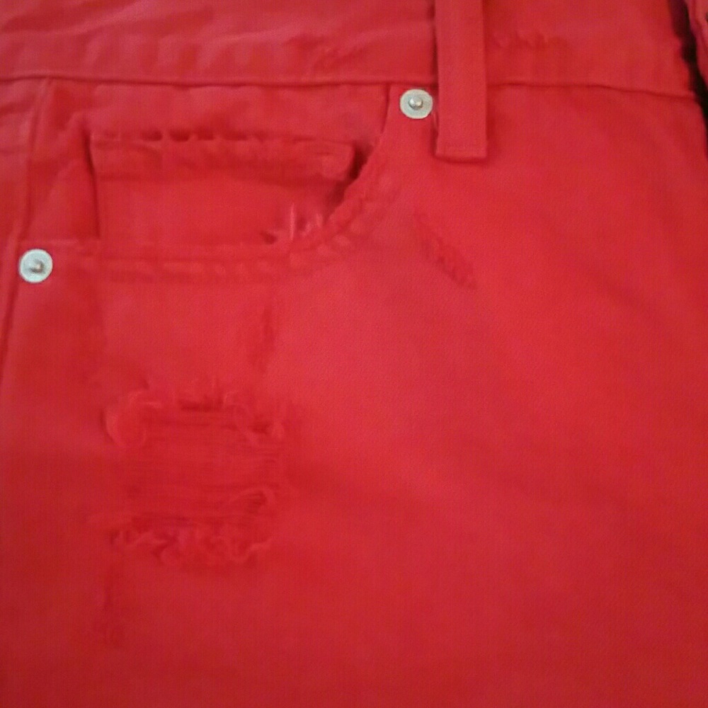 NWT Lucky Brand Red Boyfriend Jeans - Picture 8 of 8