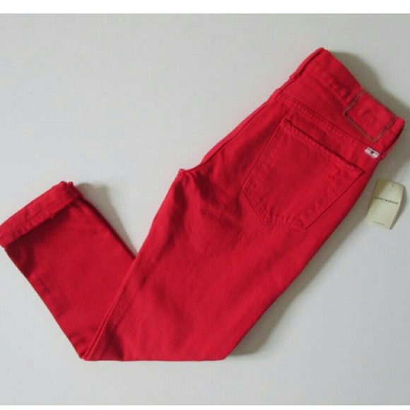 NWT Lucky Brand Red Boyfriend Jeans - Picture 3 of 8