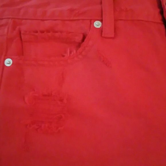 NWT Lucky Brand Red Boyfriend Jeans - Picture 8 of 8