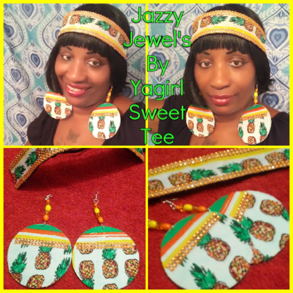 Pineapple Sensations, Earring's and head band set
