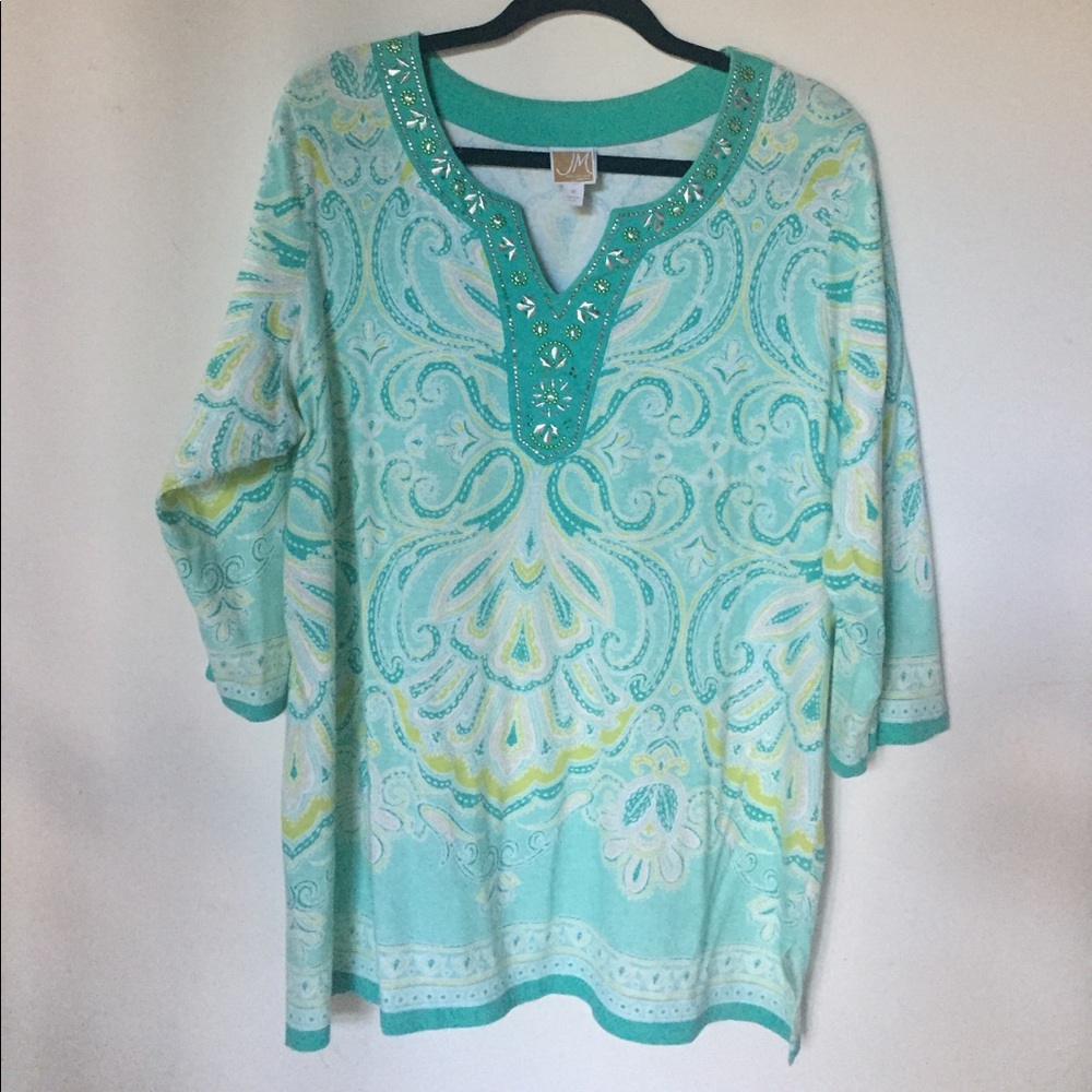 Mint green tunic