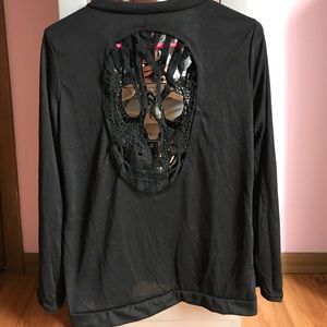 Black Skull Cardigan 💀🖤