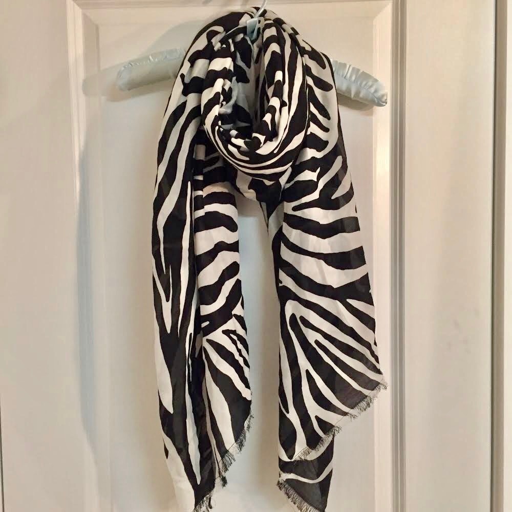Fun zebra print scarf