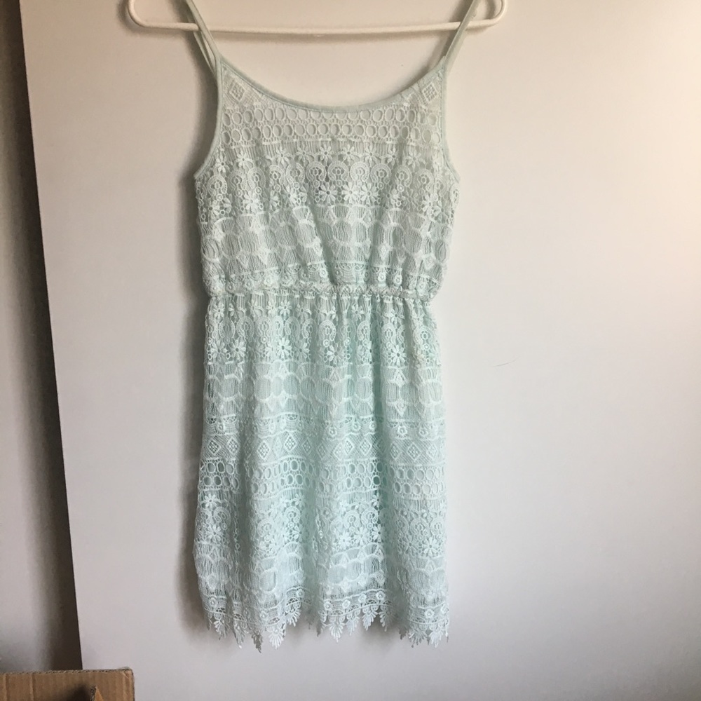 NWT H&M XS Mint colored Lace dress.