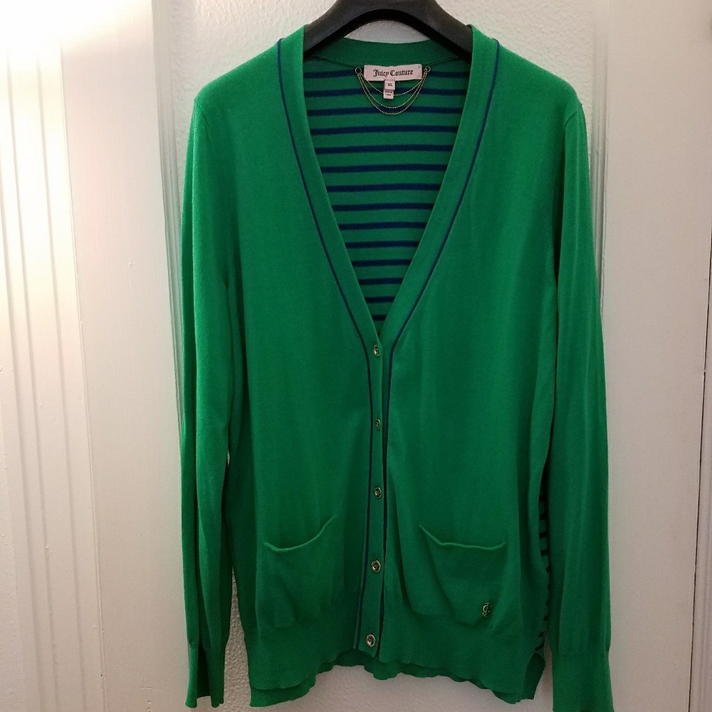 Green cardigan