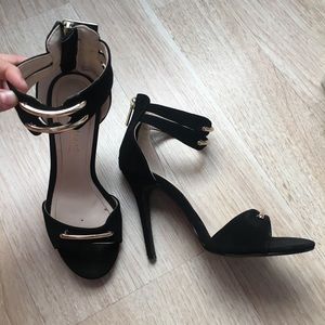 Black & Gold Heels