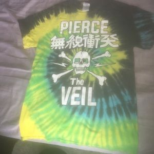 TIE DYE PIERCE THE VEIL SHIRT *SMALL*