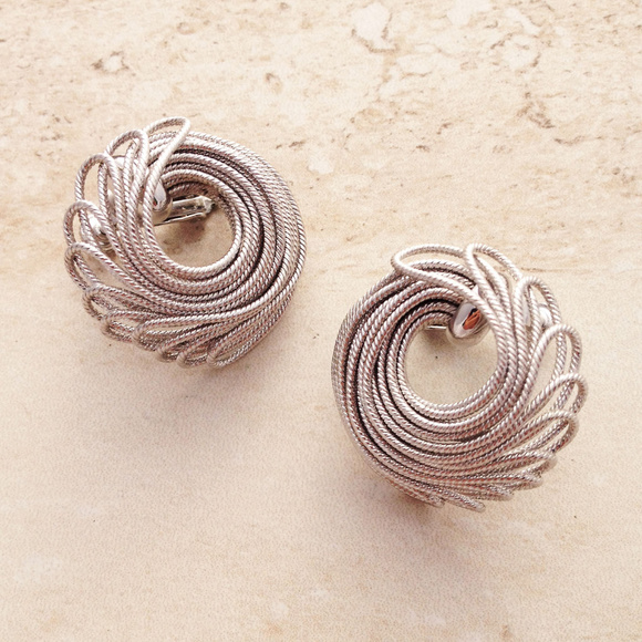 Napier Jewelry - Vintage 60's Runway Earrings by Napier