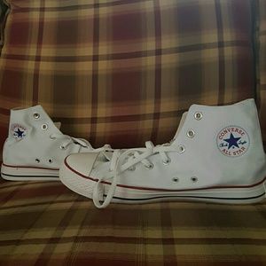 Red and white converses. Brand new.