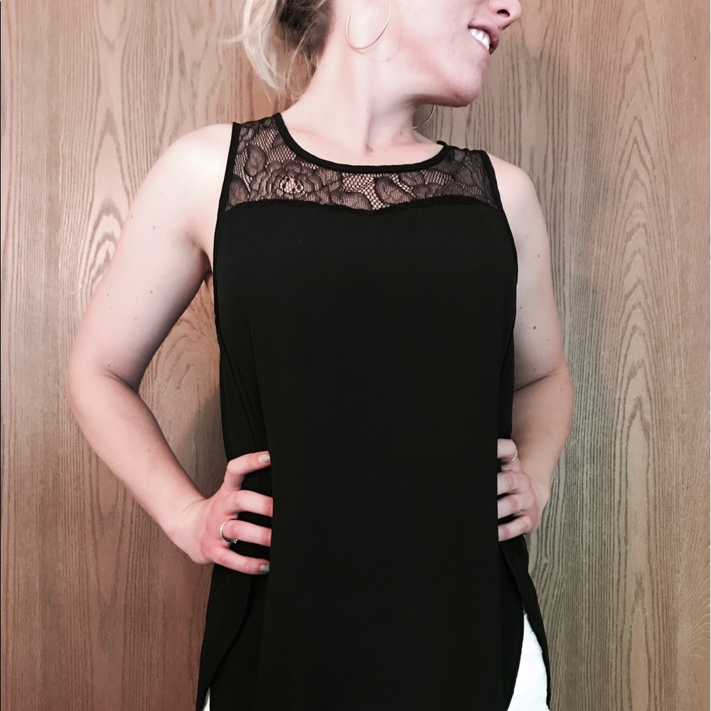 Black Lace Tank/Tunic