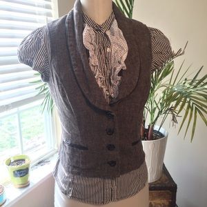 2-piece steampunk-influence suit- vest/pants