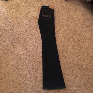 A&F dark bootcut jeans