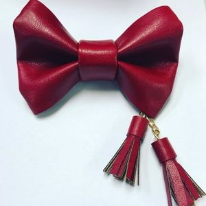 Red leather
