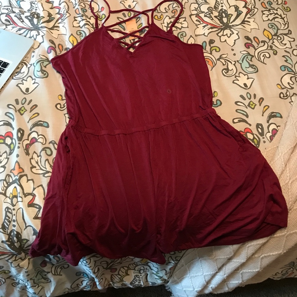 AE Maroon Romper