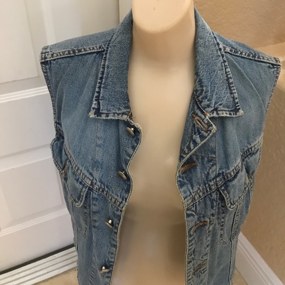 Stylish Sexy Blue System Jeans Vest - Picture 5 of 8