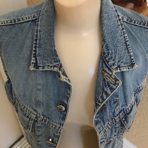 Stylish Sexy Blue System Jeans Vest - Picture 3 of 8