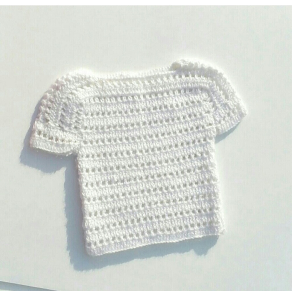 Handmade crochet baby top