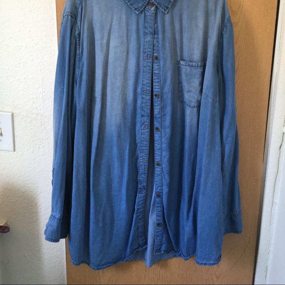 Jean long sleeve shirt