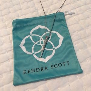 Kendra Scott long silver necklace