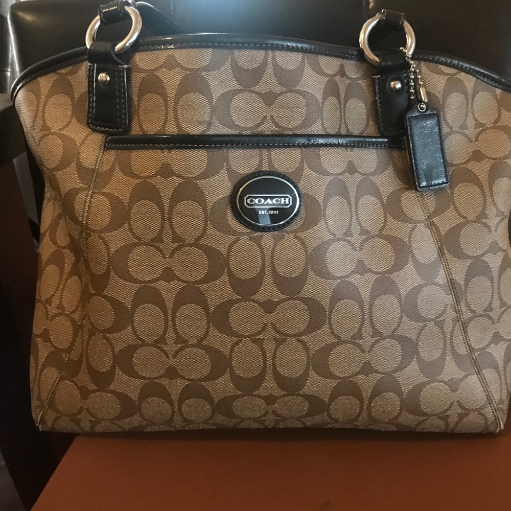 Signature coach purse