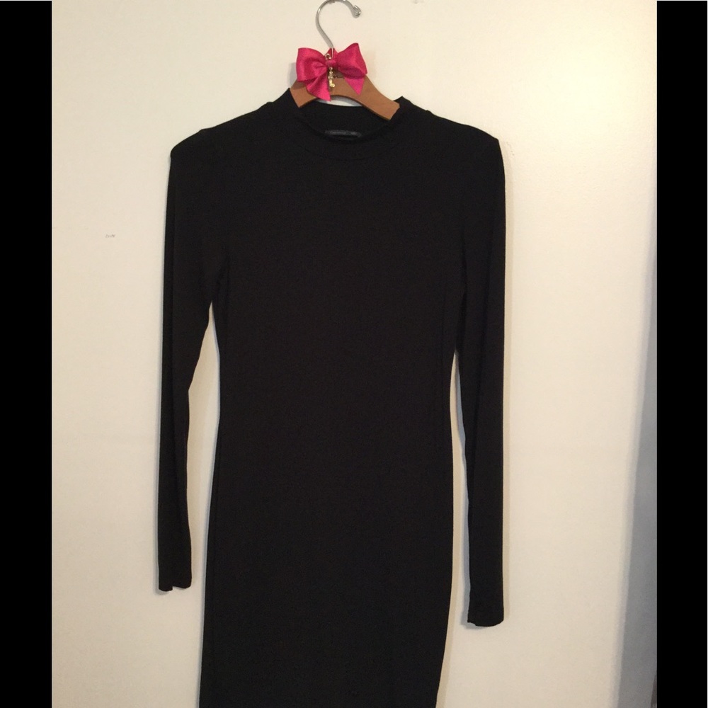 Body con black dress