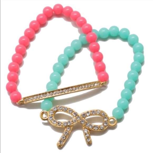 🆕 Pave Bow, Love & Bar bracelet set 🎀 - Picture 2 of 3