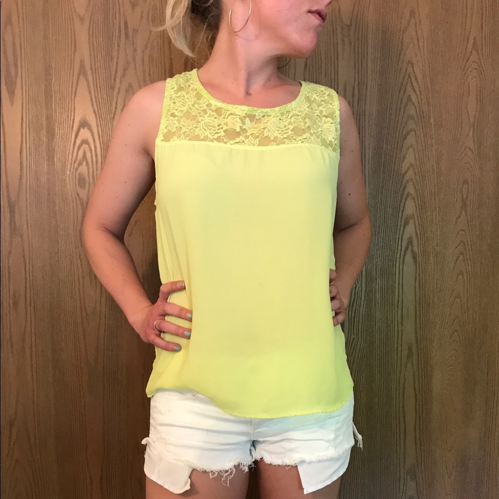 Green Laced Tank