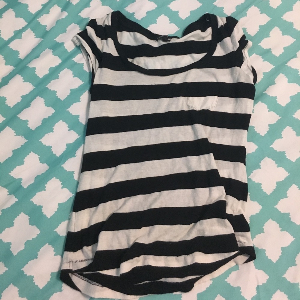 Black and white shirt
