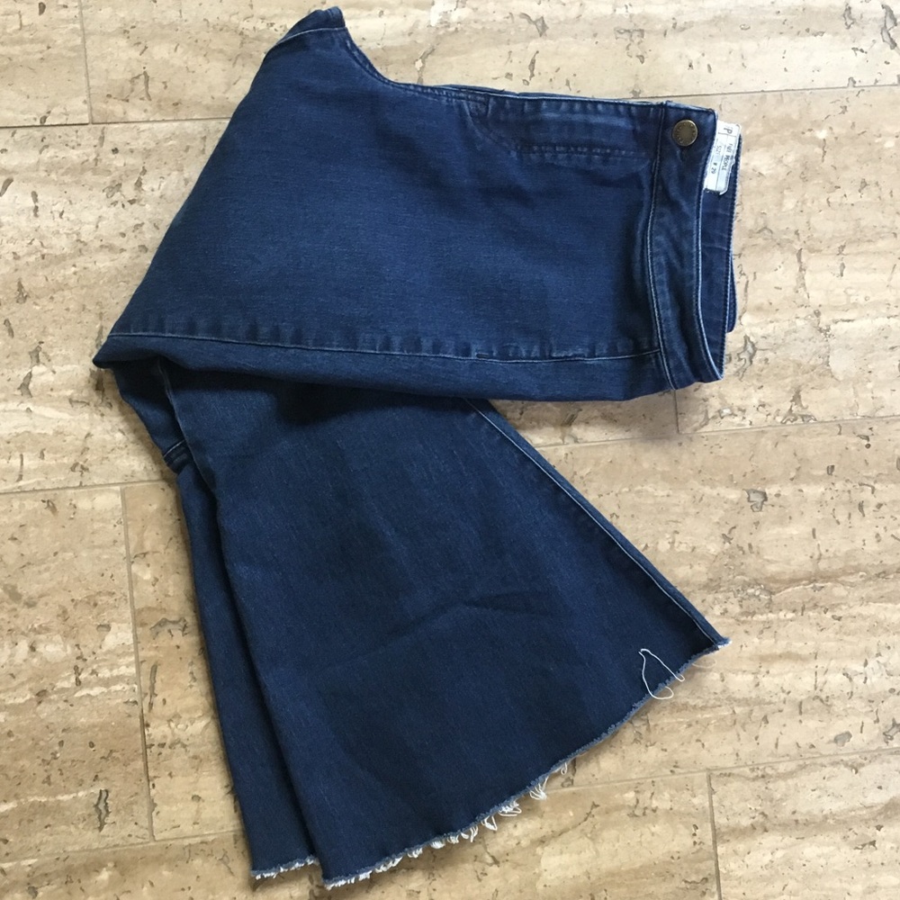 Free People super flared ankle length pant