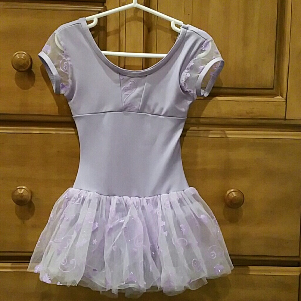 Capezio purple dance/ballet leotard/tutu 5T