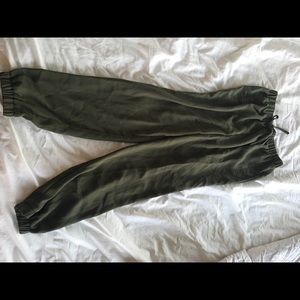 Olive joggers