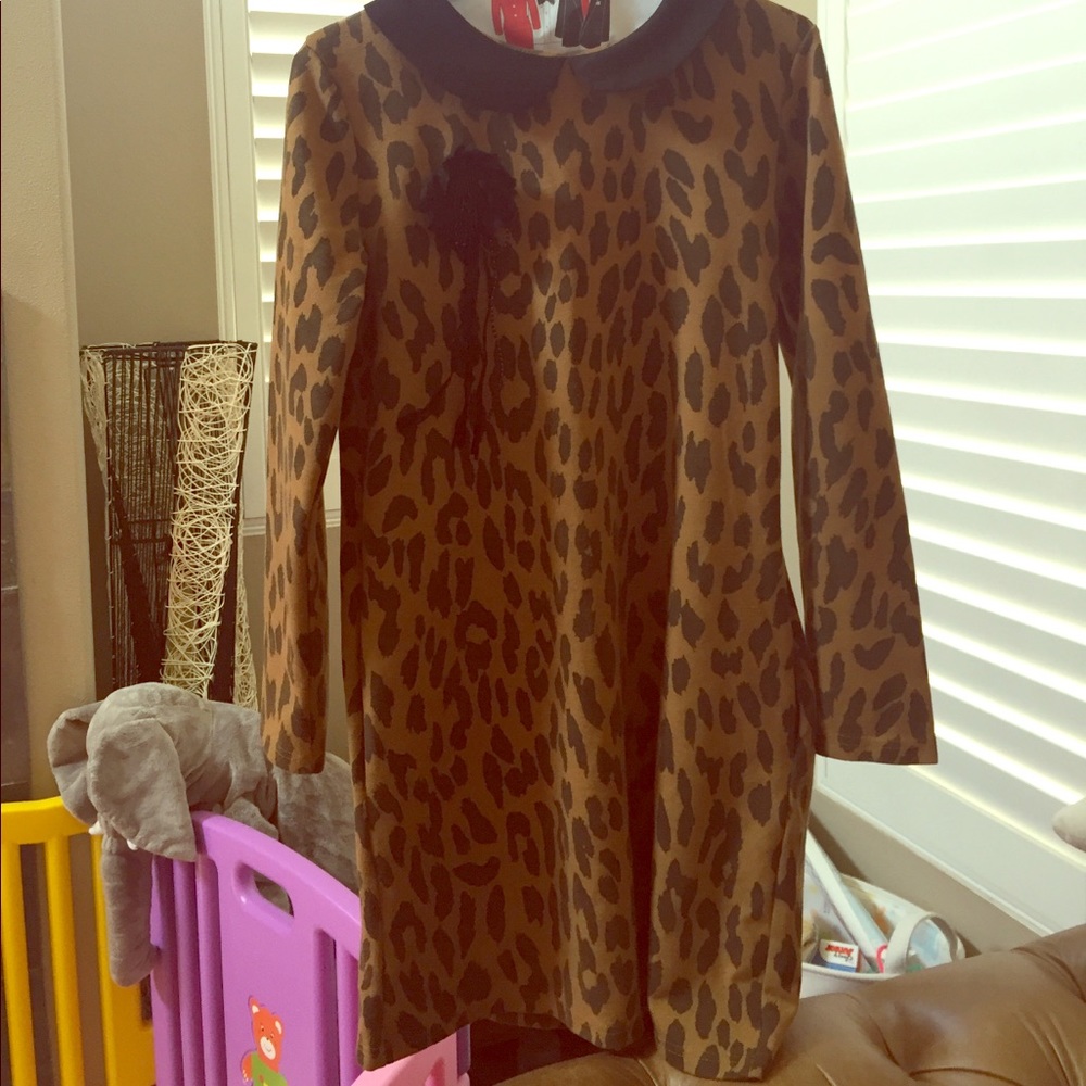 leopard print dress
